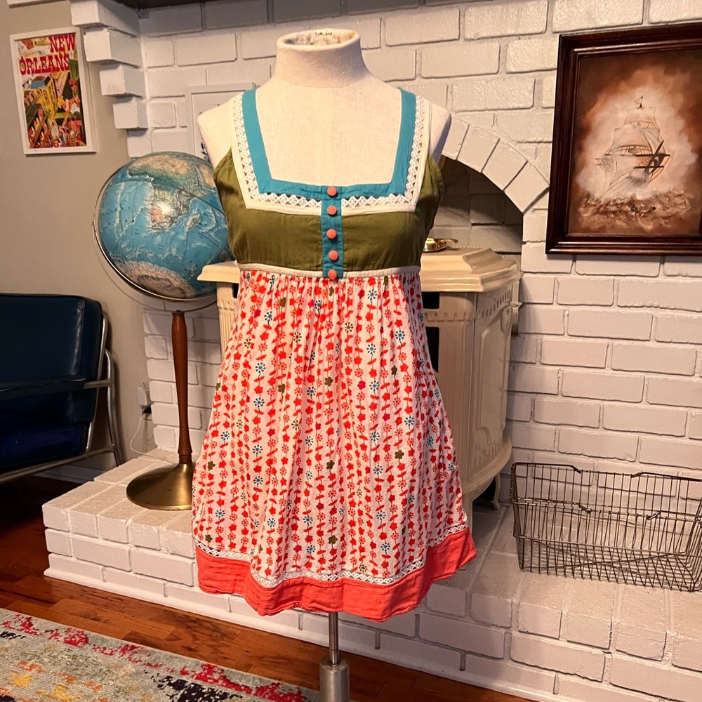 Voile Small bright colored sundress